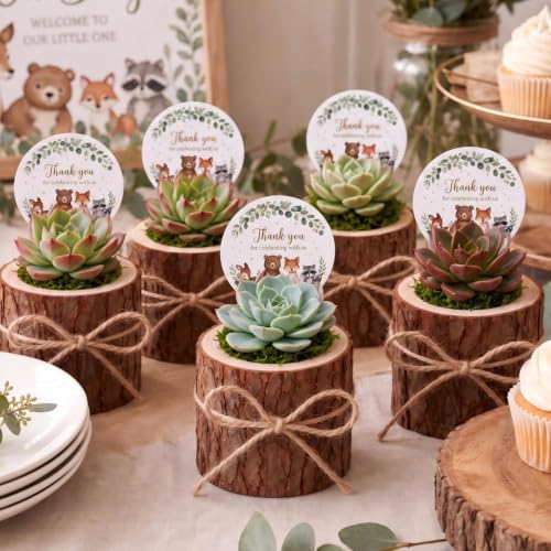 20 Sets Woodland Baby Shower Favors for Guests by Unknown