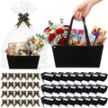 Funnymoom 24 Pack Black Empty Gift Baskets Bulk, Cardstock Favor Boxes by Funnymoom