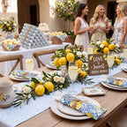 200 Pcs Capri Lemon Party Supplies for 50 Guests Disposable Set - Image 4