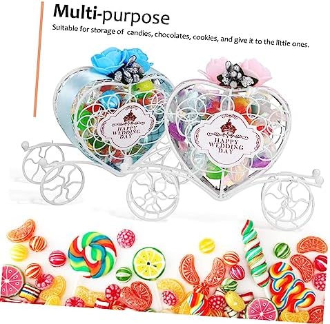 TOPPERFUN Heart Shaped Iron Carriage Gift Boxes, 10 Pcs Wedding Party Favor - Image 6