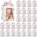 Eaasty 24 Pcs Pink Floral Gift Boxes with Window 9.8 x 7 x 5.1 Inch by Eaasty