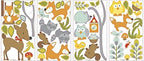 RoomMates RMK2768SCS Woodland Fox & Friends Peel and Stick Wall Decals by RoomMates