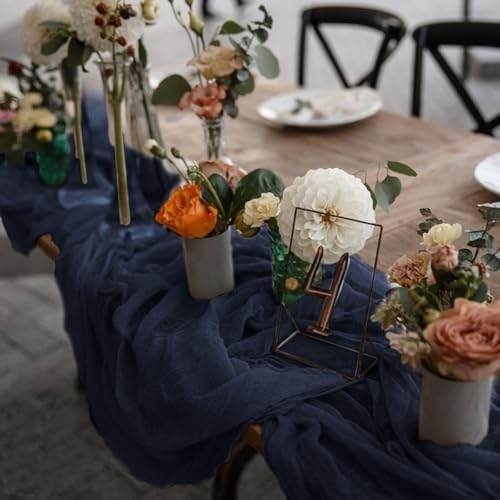 6 Pack Cheesecloth Table Runner 10Ft Christmas Gauze Boho Table Runners for Wedding Decor Bridal Shower Decorations Baby Shower Party(35" x 120") - Image 6