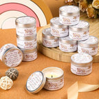 MTLEE Boho 24 Pcs Baby Shower Party Favors Candles Lavender Scented Baby Shower Favors for Guests Rustic Tealights Candles Gender Reveal Return Gifts(Khaki, 1.2 oz) - Image 5