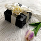 100 4 x 4 x 2" Black Cake Wedding Favors Boxes with Tuck Top for Wedding Party Birthday Candy Gifts Decorations Supplies - Image 4