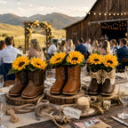12 PCS Baby Shower Decorations for Table, Cowboys and Cowgirls - Image 3