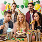 10 Pcs Galvanized Metal Buckets with Handle Include 5" Mini Candy Tin Bucket Plastic Scoops Serving Tongs Chalkboard Picks Markers Candy Bar Containers Birthday Party Wedding Buffet Supplies - Image 5