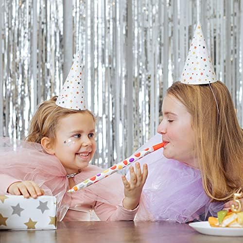 20 Pack Silver Backdrop Curtain Party Decorations Foil Fringe Backdrop Silver Tinsel Streamers Birthday Bachelorette New Year Christmas Wedding Baby Shower Disco Party Decorations - Image 3