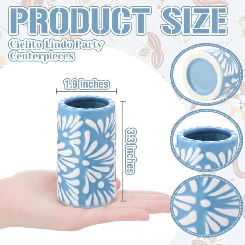 Cielito Lindo Party Favors, 24 Set, Blue, Handleless - Image 3
