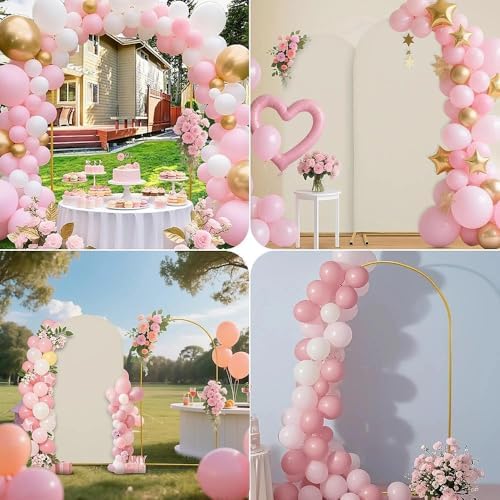 7.2FT Wedding Arch Cover – Stretchy Spandex Fabric Backdrop for Arch Stand - Image 2
