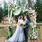 10 Pack 10ft Sage Green Chiffon Table Runners Wedding Table Runner Sheer Romantic Tulle Table Runner for Christmas Wedding Bridal Tea Party Baby Shower Birthday Party Table Decorations(120 x 12 in) - Image 4