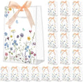 Geyoga 24 Pcs Party Clear Favor Bags with Handles, Wildflower by Geyoga