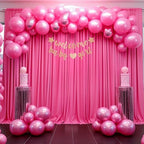 40x10FT Hot Pink Backdrop Curtains for Wedding Parties, Wrinkle Free Polyester Photography Backdrop Drapes for Wedding Baby Shower Birthday Parties Stage Background Stand Decorations 4x10ft,10 Panels - Image 6