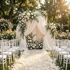 6,6.6,7.2FT Arch Backdrop Stand and Cover Set (Beige) - Image 6