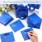 Zhanmai 4.7 x 2.4 x 3.9 Inch 100 Pcs Mini Gift Bags Bulk, Dark Blue - Image 5