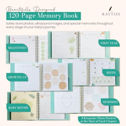 Baby Books Keepsake - Pregnancy Journal & Baby Memory Book, Age 0-5 - Image 6