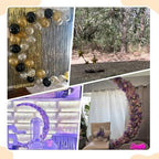 Half Crescent Moon Wedding Arch Backdrop Stand 6.9FT Party Ceremony Arch - Image 6