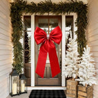 Meseey Large Decorative Bow, 27 x 39 Inches, Giant Christmas Bow for Party Backdrop, Wedding, Baby Shower Decor (Polyester, Red) - Image 3