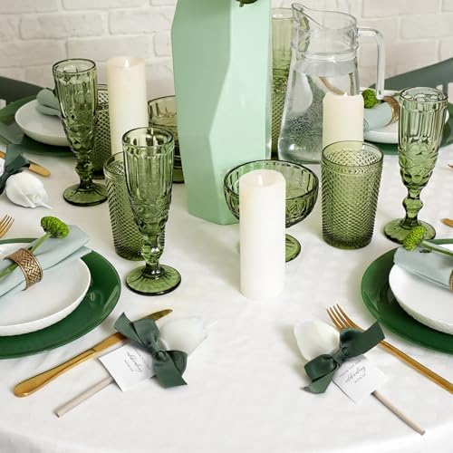 Conelist 24 Pack Tulip Candles White Flower Candle Wedding Favors for Guest - Image 5