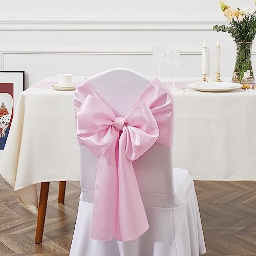 Pink Satin Chair Sashes, 6 x 108 inch, 50 Pcs - Image 4