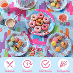 Suclain 150 Pcs 6 7 Birthday Doughnut Party Tablewear - Image 4