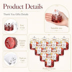 Jingmore 60 Sets Mini Crown Candy Boxes Party Favor,Red - Image 3
