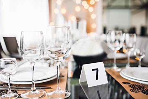 Alpine Industries 25 Pcs Acrylic Tent Style Table Numbers, 3"x3" (Numbered 76 Through 100) - Image 4