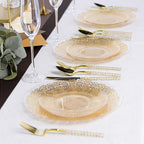150PCS Gold Plastic Silverware, Heavy Duty Disposable Utensils Set - Image 6