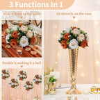 NUPTIO Terracotta Flower Ball Centerpieces: Floral Arrangements for Fall - Image 4