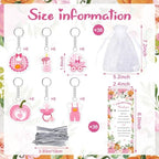 145 Pcs Little Pumpkin Baby Shower Favors Fall Baby Shower Pens Keychains - Image 3