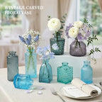 30 Pcs Blue Bud Vases Set,Baby Shower Decorations, Wedding Table Decor - Image 3