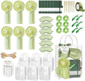 6 Set Summer Baby Shower Prizes for Game Winners, Green Handheld Fan Favor by Unknown