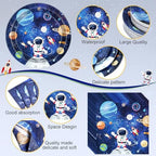 Potchen 452 Pcs Space Plates Napkins Party Supply, Dark Blue - Image 3