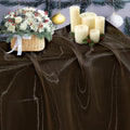 55 Yard Organza Fabric 44" Wide for Wedding Event Décor - Coffee by MDS