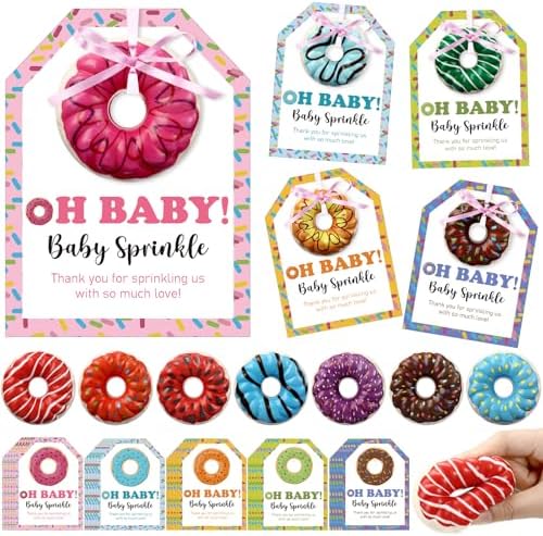 Engrowtic 30 Sets Sprinkled with Love Donut Balls Baby Shower Favors by Engrowtic