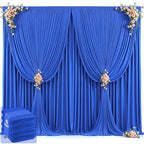 20ft x 12ft Royal Blue Backdrop Curtains Wrinkle Free Backdrop Curtain for Wedding Parties Blue Fabric Backdrops Drapes Back Drop Cloth Bridal Shower Stage Curtains Wedding Decorations for Reception by Tao-GePartyDecorations