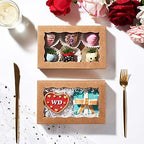 RomanticBaking 50 Pack Auto-Popup Cookies Boxes 7" x 4 3/8" x 1 1/2"Pastry Boxes Macaron Boxes Hot Chocolate Bombs Boxes Donut Boxes Brownies,Cakesicle Boxes - Image 4