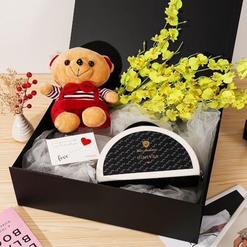 Extra Large Black Gift Box 19x16x6 Inches,Gift Boxs for Presents with Lid Magnetic Closure Collapsible,Groomsman Proposal Box,Birthday, Christmas,for Clothes and Large Gifts - Image 5