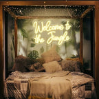 Welcome to the Jungle LED Neon Signs Warm White Neon Lights for Wall Decor USB Light Up Sign For Garden Home Porch store Christmas Living Room Bar Decoration(16.5 * 11Inch) - Image 5