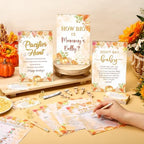 476 Pcs Little Pumpkin Baby Shower Games, 9 Style Baby Shower Activities - Image 2