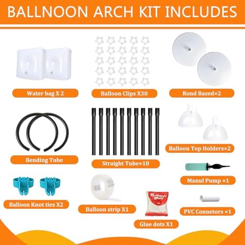 Balloon Arch Kit Stand for Birthday Decoration 8.2FT & 6FT - Image 3