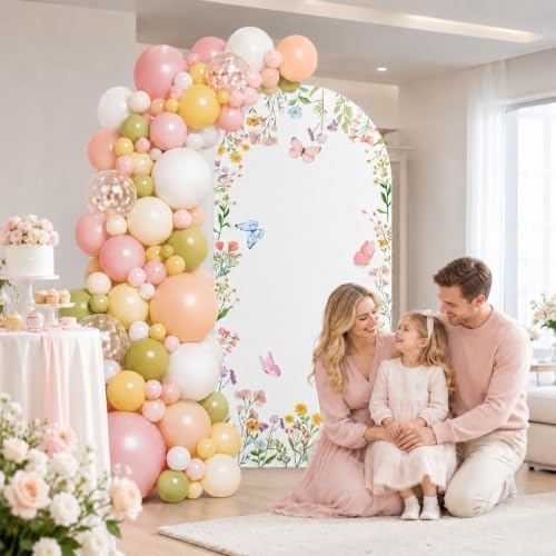 ZestZing Wildflower Arch Backdrop Cover Balloon Garland Arch Kit - Image 3