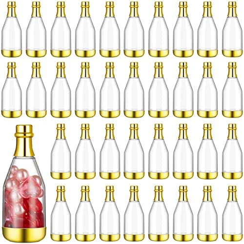 Cunhill 54 Pcs Mini Champagne Bottles Wedding Favors Bulk, Gold by Cunhill