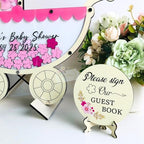 Baby Shower Guest Book Alternative Pink Stroller Drop Box Frame 2026 - Image 5