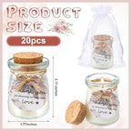 Threlaco 20 Pcs Boho Baby Shower Favor Candle Glass Jar - Image 3