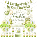 Pickle Baby Shower Party Decorations A Little Pickle is on the Way Backdrop by Merrystorm