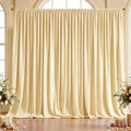 10x10ft Wrinkle Free Beige Backdrop Curtain for Parties, Soft Beige Photo Backdrop Curtains, Polyester Photo Backdrop Drapes for Birthday Party Baby Shower Photography Background by HietaapPartyDecorations