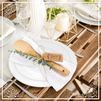 Funnymoom 24 Sets Wedding Bridal Shower Favors, Bamboo Wooden Spoons - Image 5