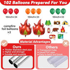 2 Sets Camping Balloon Column Stand Kit Adjustable Campfire Balloon Decor - Image 3