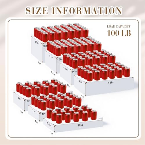 Leinuosen 7 Pcs Extra Large Acrylic Buffet Risers, 10-16" Rectangle, White - Image 2